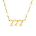 HUTINICE Angel Number Necklace, 18K Gold Plated, Dainty…