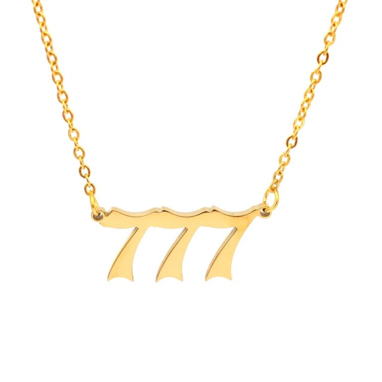 HUTINICE Angel Number Necklace, 18K Gold Plated, Dainty…